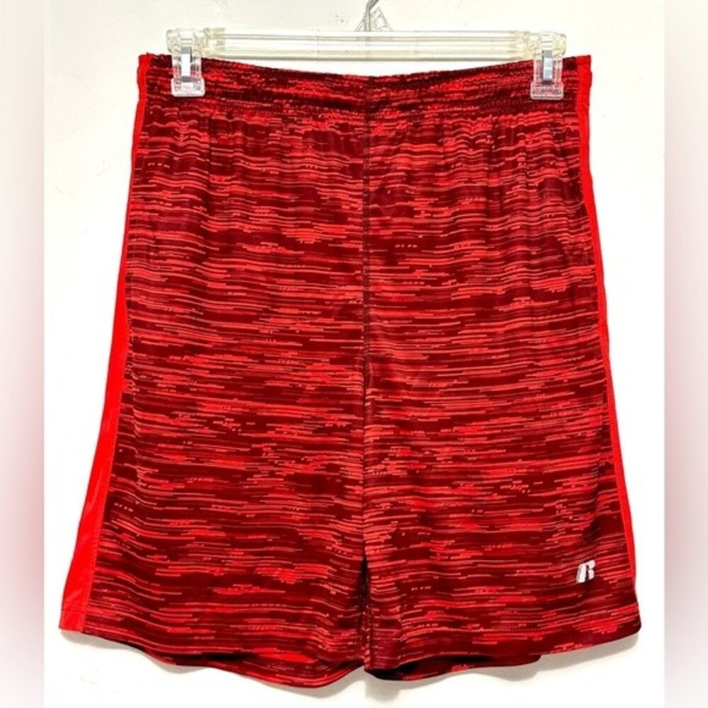 Russell Red Workout Basketball Gym Shorts Medium 32-34